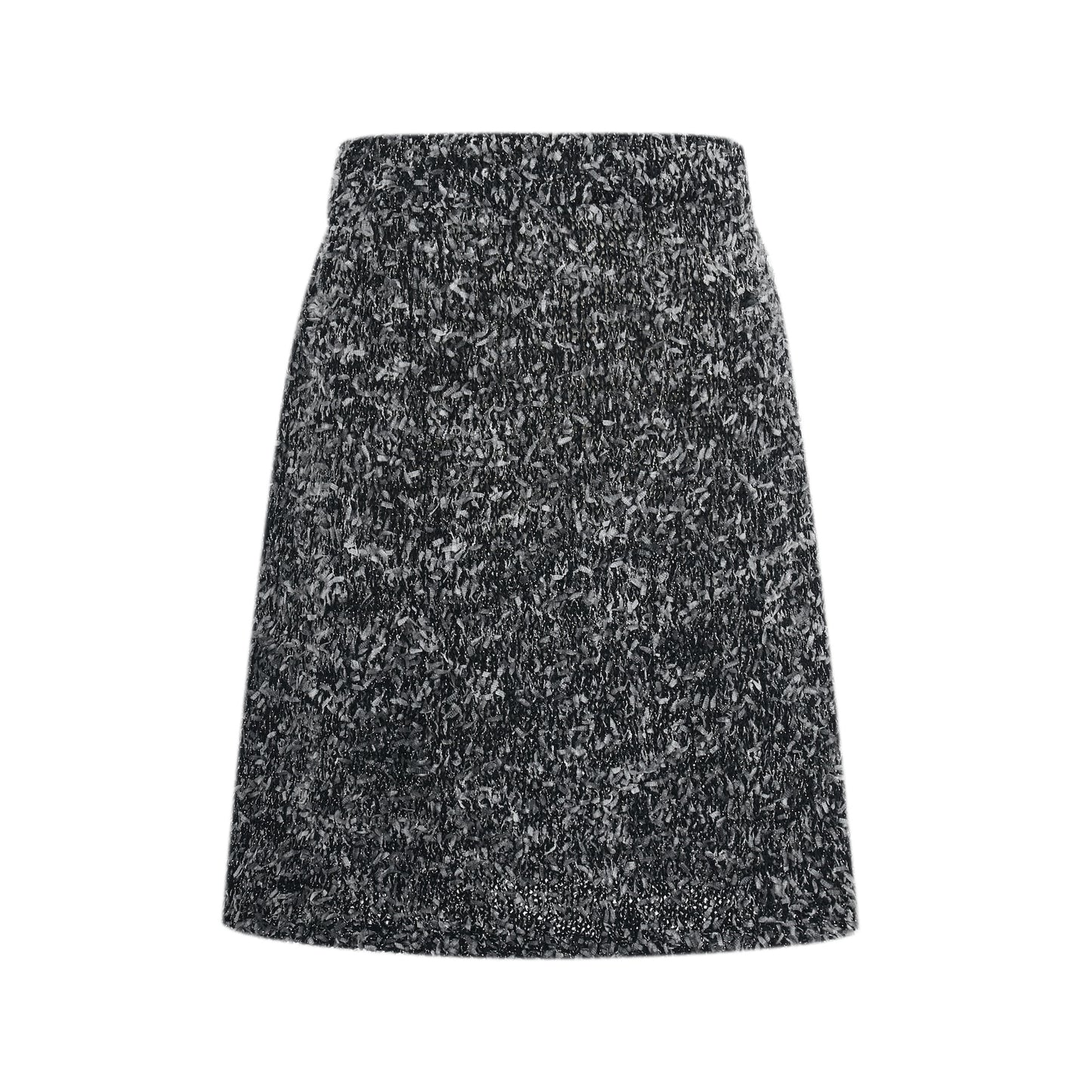 Metallic Tweed Skirt