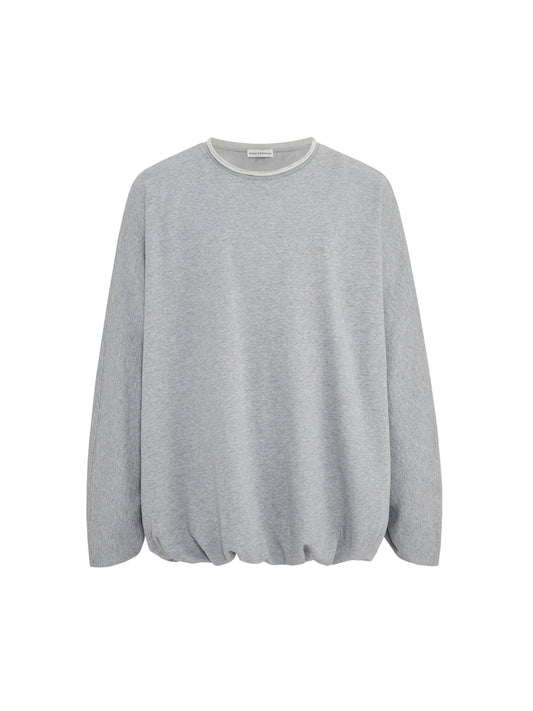 Casual Gathered Sweatshirt