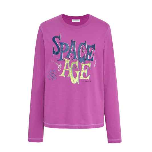 "SPACE AGE" Slogan T-shirt