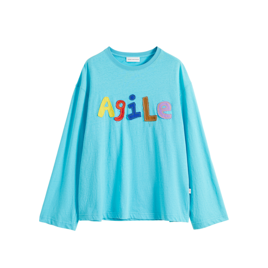 Alphabet Applique Long Sleeve Tee
